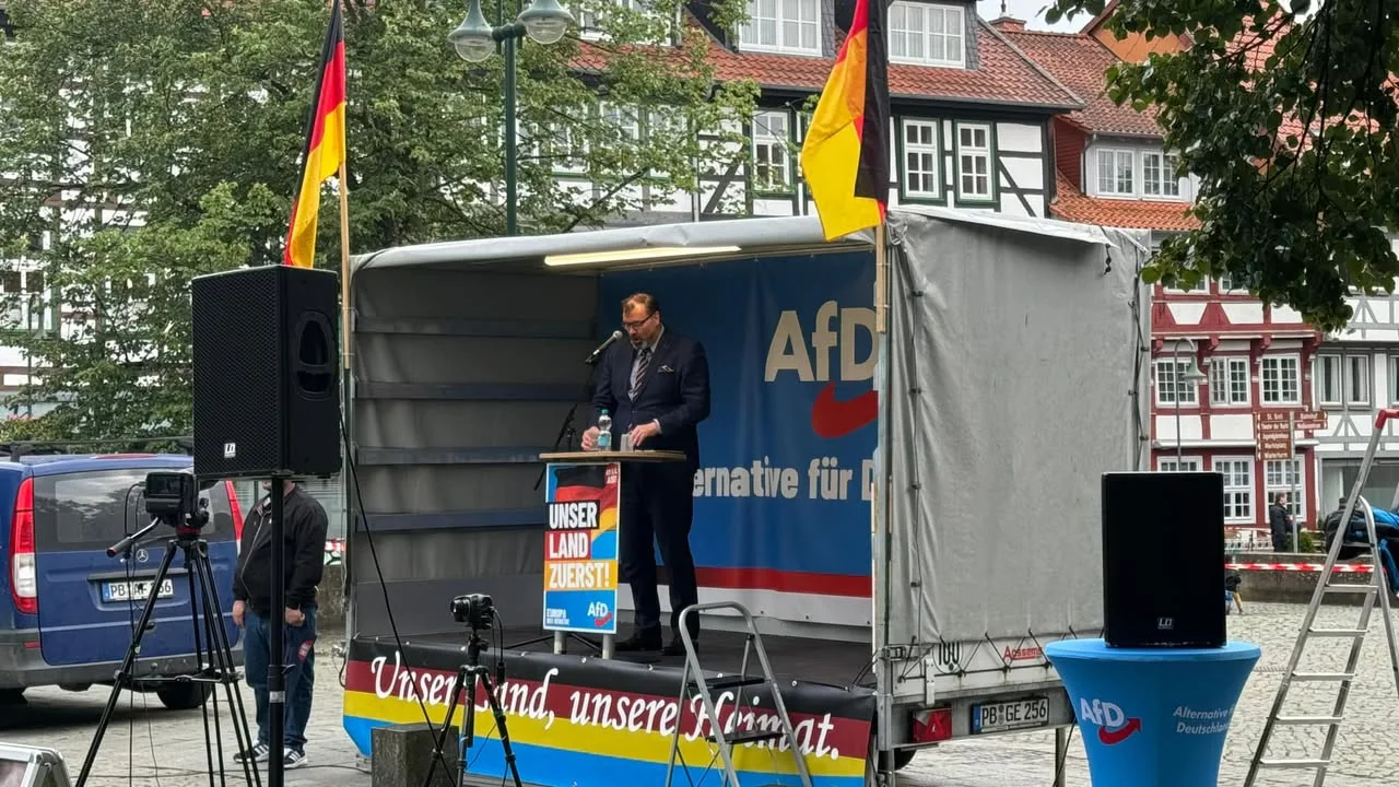 Impressionen von unserer Kundgebung auf dem Münsterplatz in Northeim