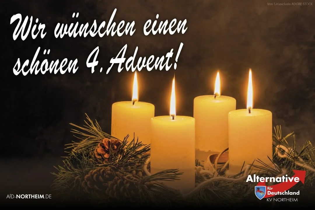 Wir wünschen Ihnen einen schönen 4.Adventssonntag