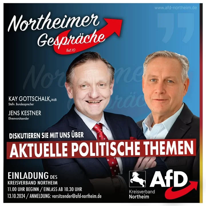Der heiße politische Herbst beginnt – Die Northeimer Gespräche starten wieder