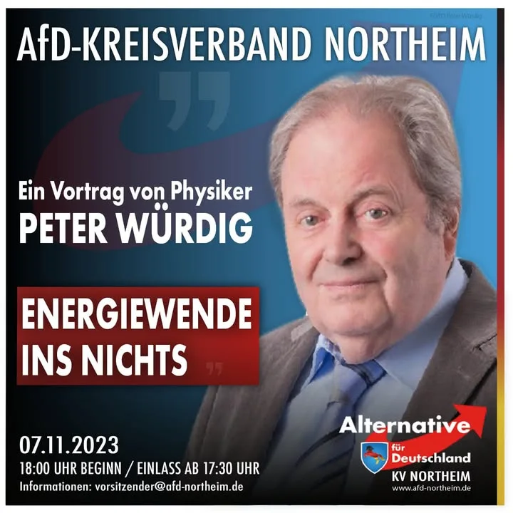 Und es geht weiter mit Veranstaltungen beim AfD Kreisverband Northeim