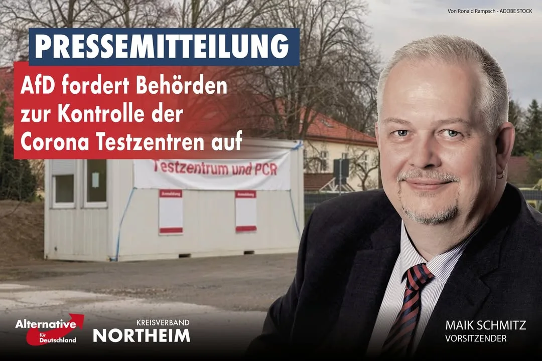 ++Pressemitteilung++ AfD fordert Behörden zur Kontrolle der Corona Testzentren auf
