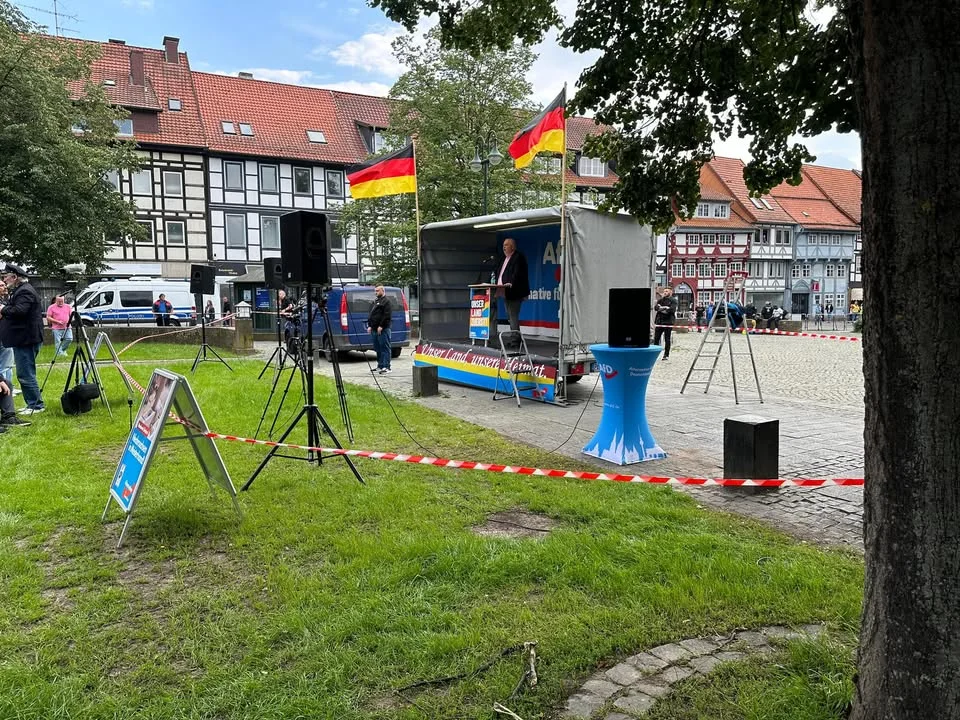 Impressionen von unserer Kundgebung auf dem Münsterplatz in Northeim