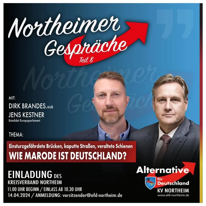 Northeimer Gespräche am 14.April 2024 Teil 8 mit Dirk Brandes - Für Niedersachsen im  …