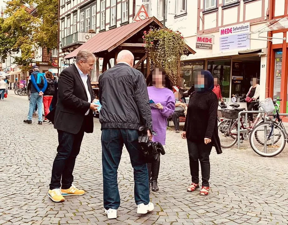 Wahlkampf in #Northeim, immer am Bürger immer am Mann und der Frau 😉