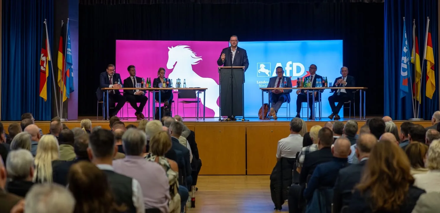Impressionen vom Neujahrsempfang der AfD Niedersachsen in Hannover, im Bürgerhaus Mie …