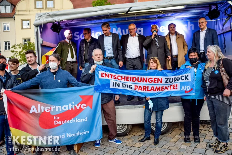 Der Kreisverband Northeim zur Wahlkampfunterstützung beim Nachbarn Sachsen-Anhalt in  …