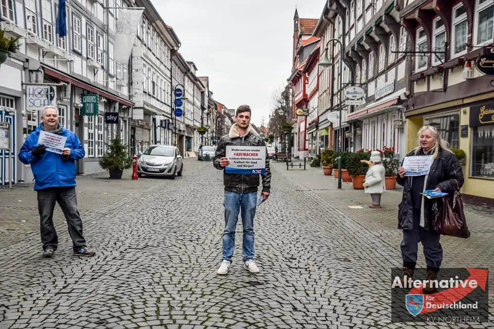 Niedersachsen wieder #Aufmachen Der Kreisverband #Northeim beteiligt sich an der Kamp …