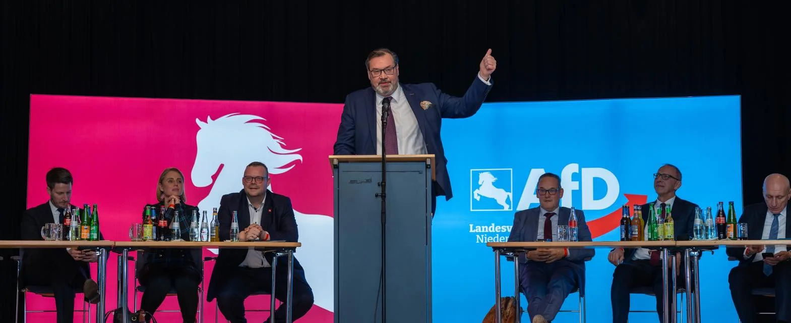Impressionen vom Neujahrsempfang der AfD Niedersachsen in Hannover, im Bürgerhaus Mie …