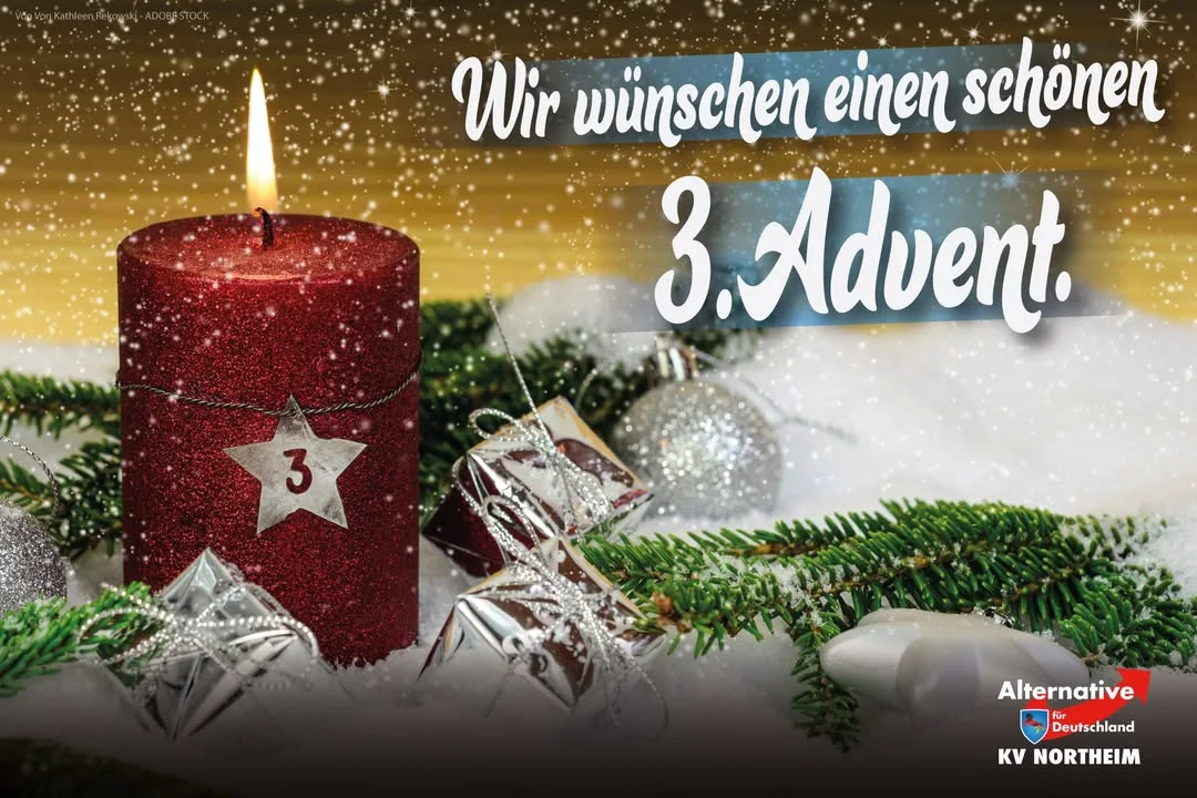 Wir wünschen Ihnen einen schönen 3.Advent