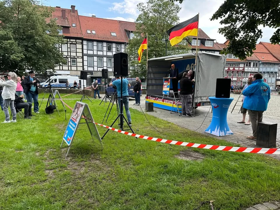Impressionen von unserer Kundgebung auf dem Münsterplatz in Northeim