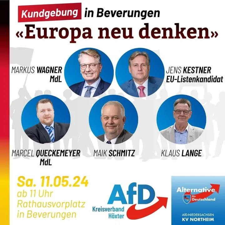 Kundgebung zur Europawahl Samstag, 11.5.2024 Zu einer Kundgebung zur Europawahl lädt  …