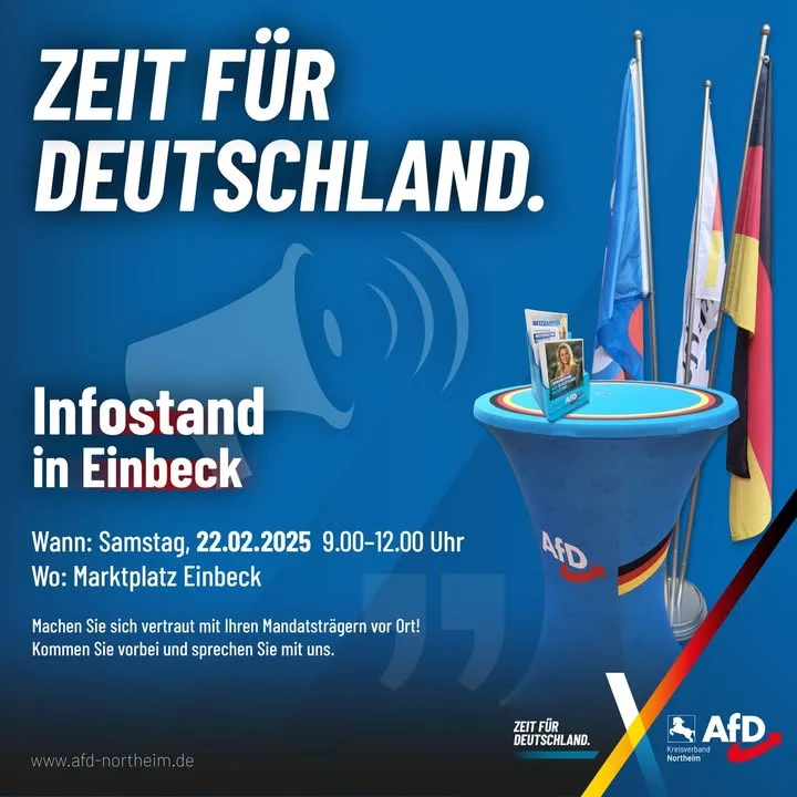 📢 Infostand in Einbeck – Ihre Chance zum Gespräch